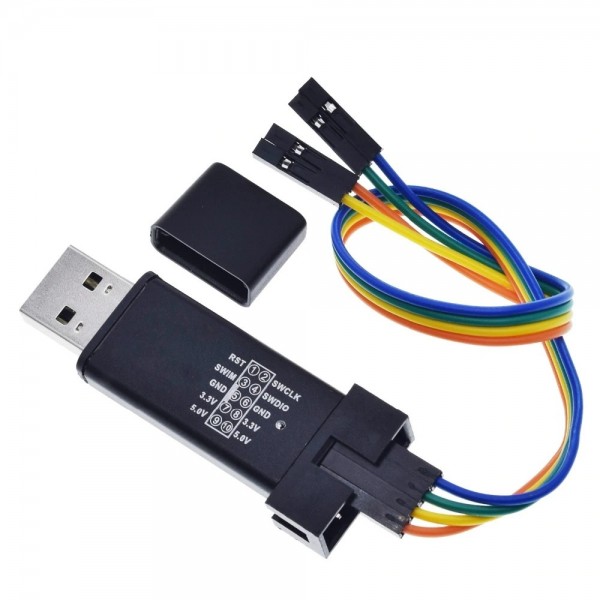 ST-LINK/V2 Programmatore E Debugger Per STM32 E STM8 – USB 2.0, Cavi Per JTAG/SWD E SWIM, Firmware Aggiornabile