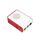 Raspberry 4 Behuizing met Ventilator - Rood-Wit