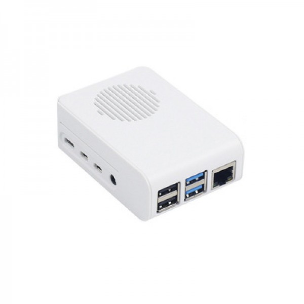 Raspberry 4 Behuizing met Ventilator - Wit