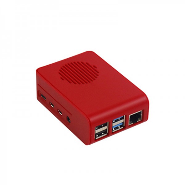 Raspberry 4 Enclosure with Fan - Red