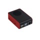 Raspberry 4 Behuizing met Ventilator - Rood-Zwart