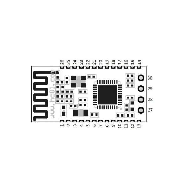 Bluetooth HC-08 module RF transceiver Master and Slave - SMD - Bluetooth 4.0 BLE