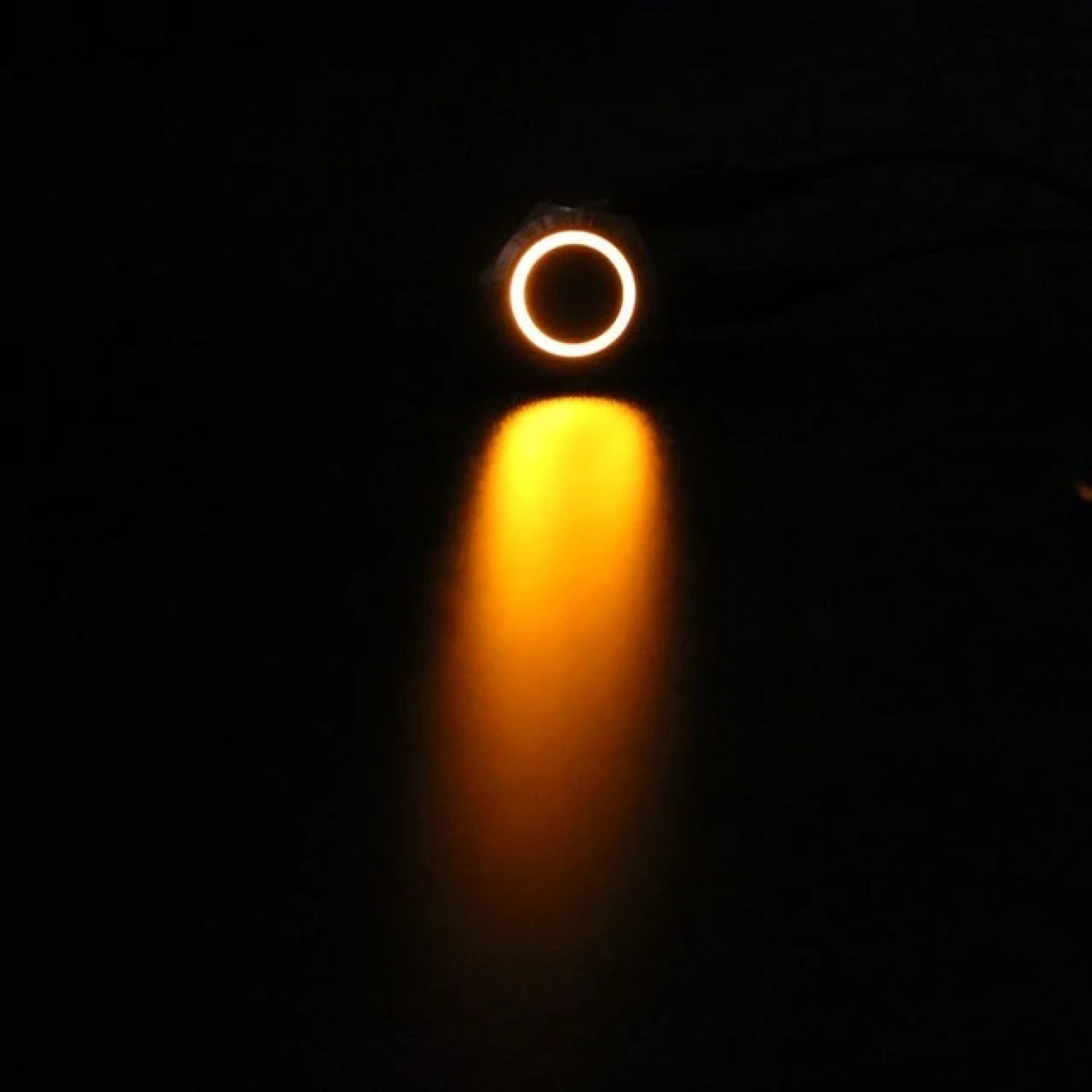 Led Lighted Button Metal Push Button 16mm - On-Off - with 3-6V Yellow LED - with Cable ...