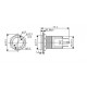 Metalen Drukknop 16mm - Reset - met 3-6V Witte LED