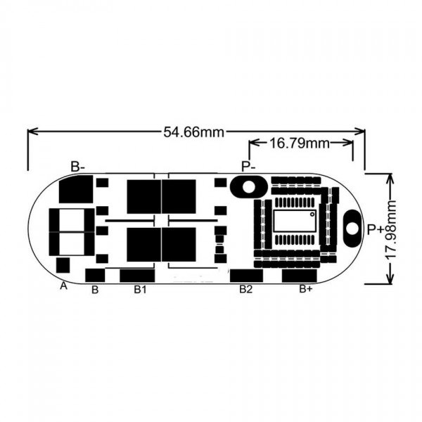 QSKJ Li-ion/Li-Po Protection Circuit (BMS) - 5S