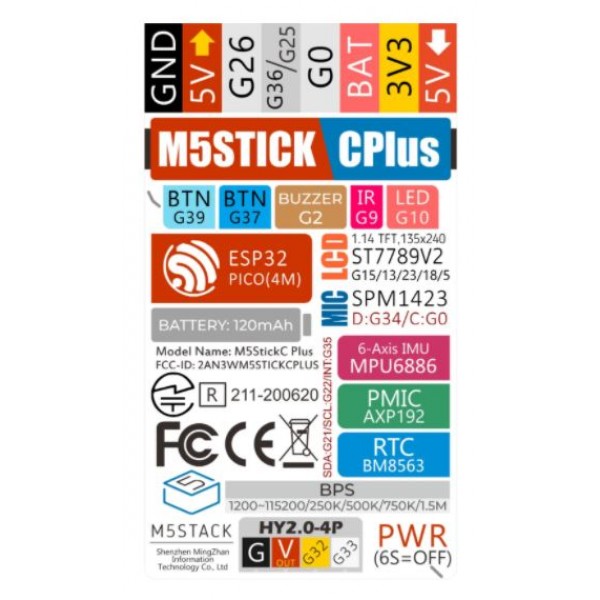 M5Stack M5StickC Plus - ESP32 Development Board
