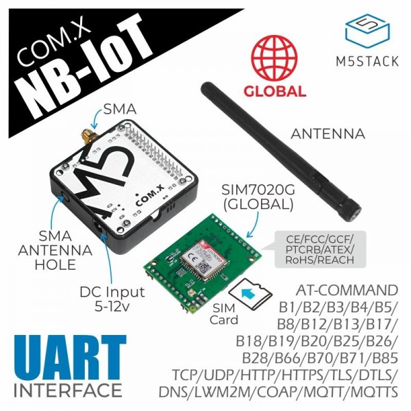 M5Stack COM NB-IoT Module - SIM7020G - voor M5Core