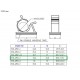 Self-adhesive Cable Clip - Round - 14.7-19.1mm