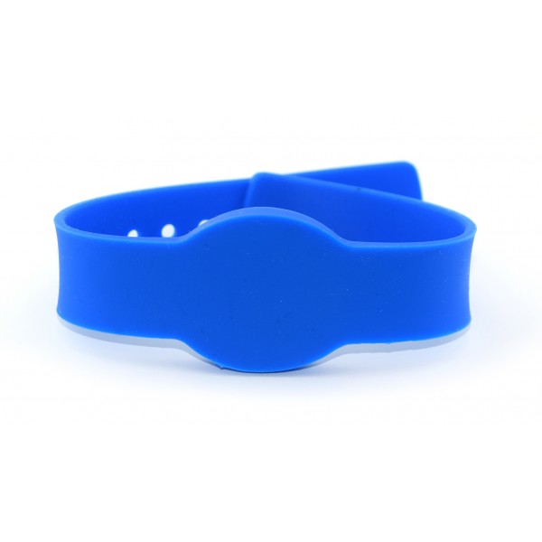 RFID Wristband - TK4100 125kHz - Snap Fastener - Blue