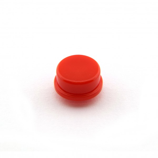 Button Cap for Tactile Pushbutton Switch Momentary - 12x12x7.3mm - Red