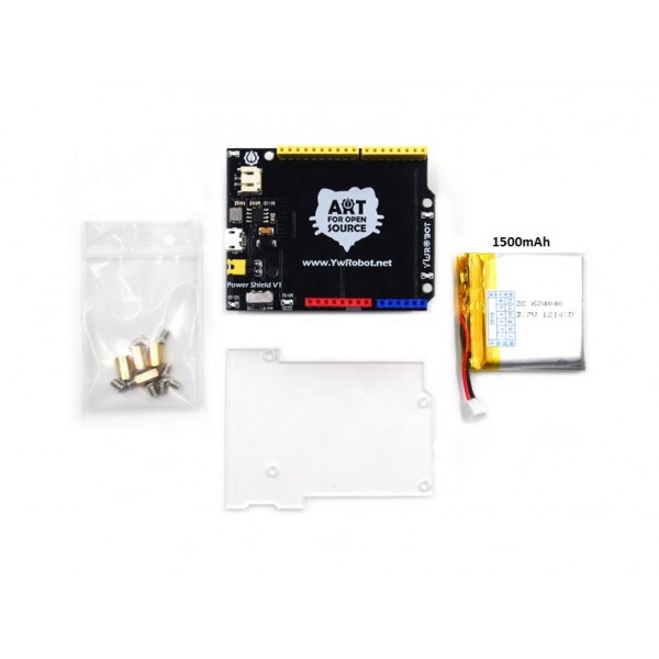 YwRobot Power Shield - 1500mAh Li-Po Battery - for Arduino