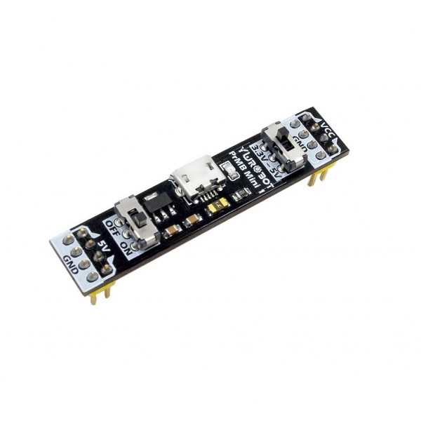 YwRobot PrMB Mini 1 - 5V en 3.3V Breadboard Voeding - Micro USB