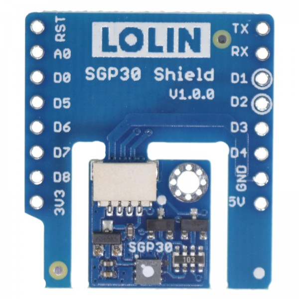 Wemos SGP30 TVOC and eCO2 Sensor Shield