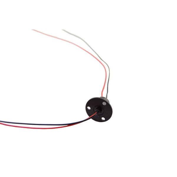 Slip Ring with Flange - 12.5mm Diameter - 2 Wires - 5A