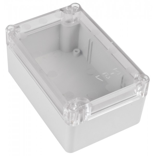 Kradex Enclosure 118x78x55mm - IP65 - Grey - Transparent - Z57JPH ABS