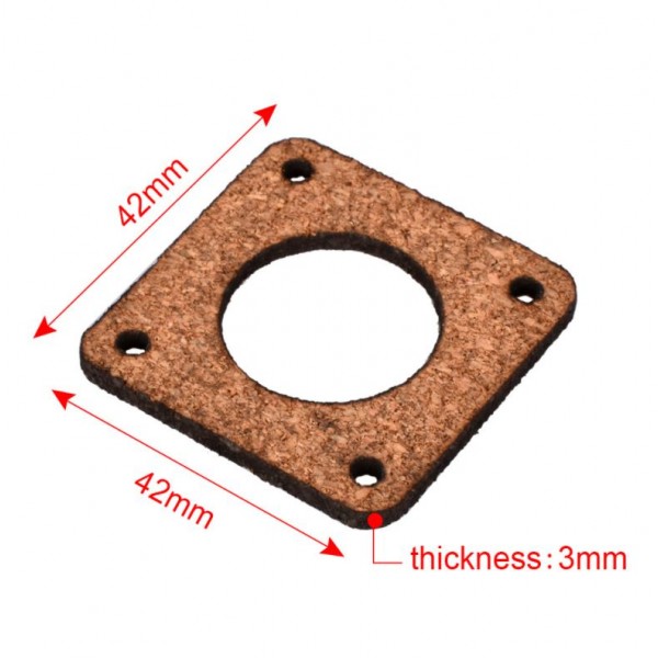 Kurk Schokdemper voor Stappenmotor - 42mm - NEMA17 - 3mm dik
