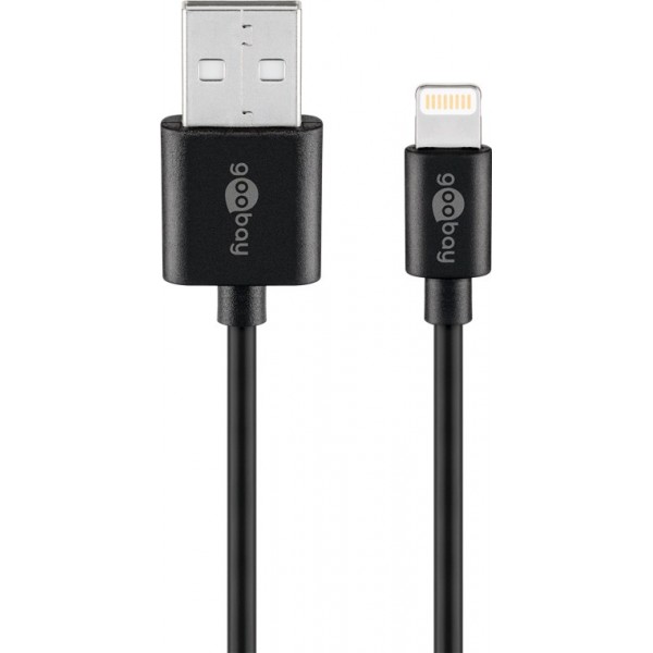 Goobay 72906 Lightning USB Cable - 2m - for Apple Devices - Black