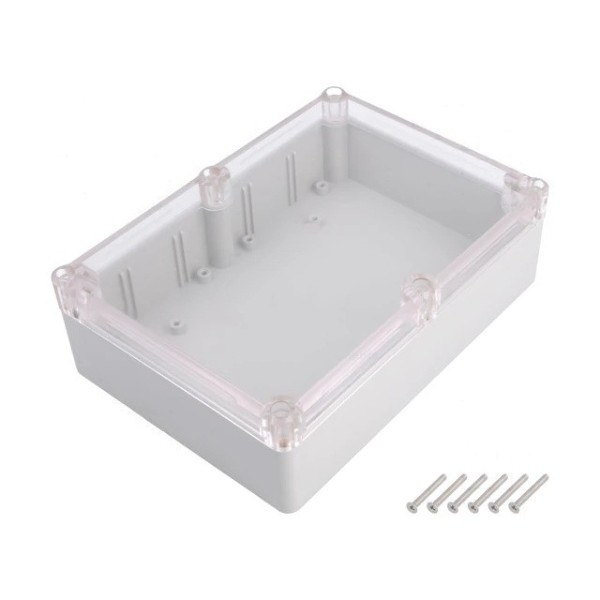 Kradex Enclosure 176x126x57mm - IP65 - Grey - Transparent - Z74JPH TM ABS