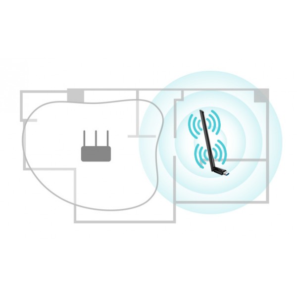 TP-Link AC1300 Archer T3U Plus - Wireless Dual-Band USB 3.0 Adapter