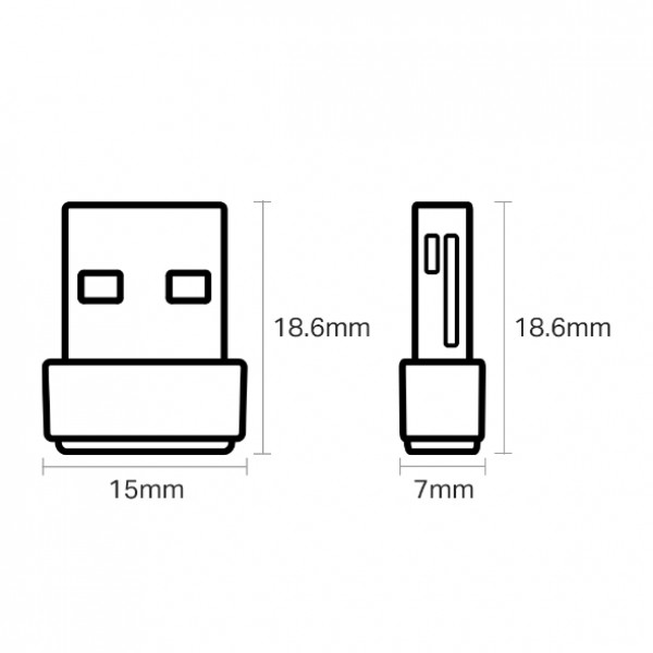 TP-Link AC600 Archer T2U Nano - Draadloze Dual-Band USB-Adapter