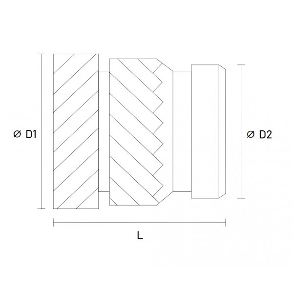 Threaded Insert M8 - 12.7mm - 20 pieces