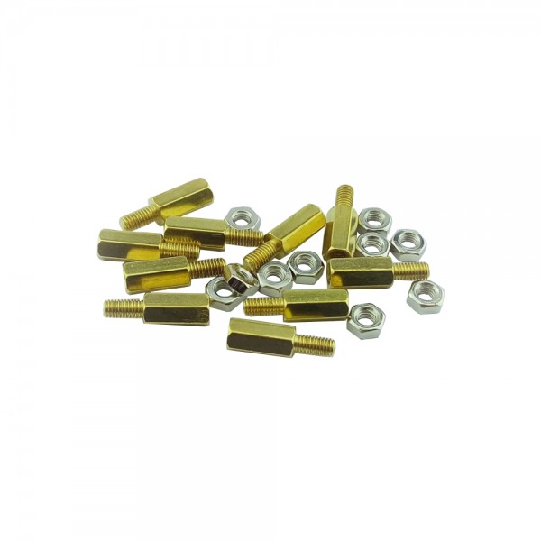 Afstandsbusje M3 - 10mm bushoogte - 6mm draadhoogte