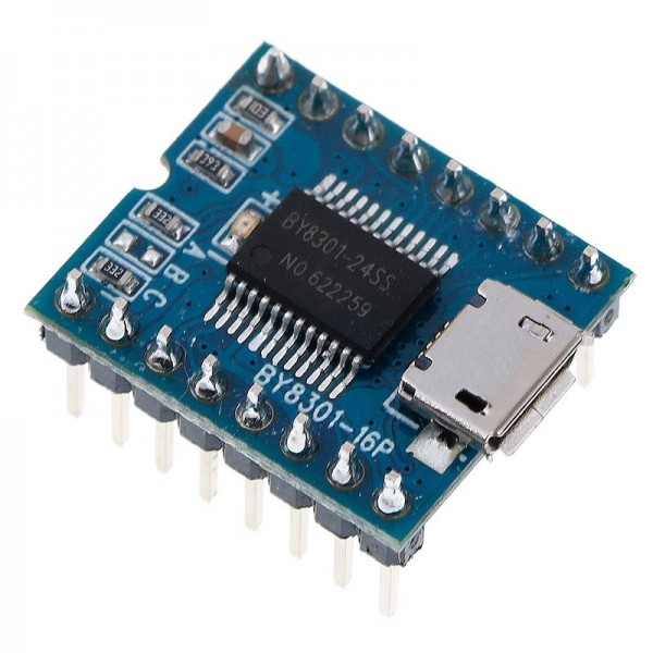 MP3 Audio Module - BY8301-16P - met 4MB Flash