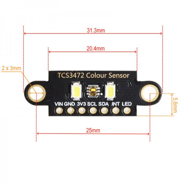 TCS34725 Kleurherkenning Sensor Module