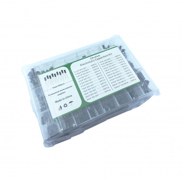 Elektrolytische Condensator Set - 500 stuks - 0.1uF-1000uF