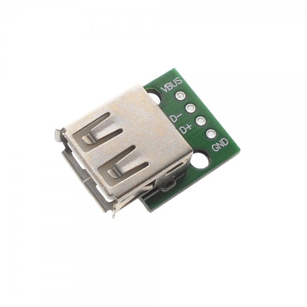 USB-A 2.0 Female naar DIP Adapter