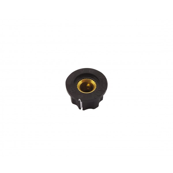 Potentiometer Knob Black-Silver Bakelite - 18.8mm - MF-A01