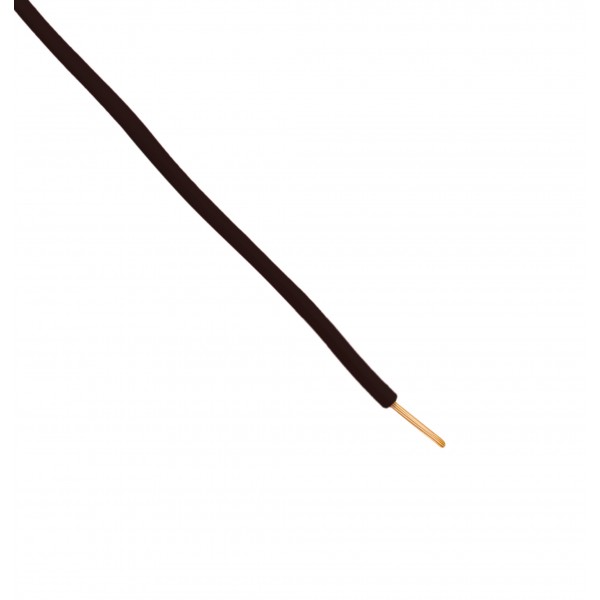 Wire - Single core - Flexible - Ø2.15mm 0.5mm2 - Black - 1m