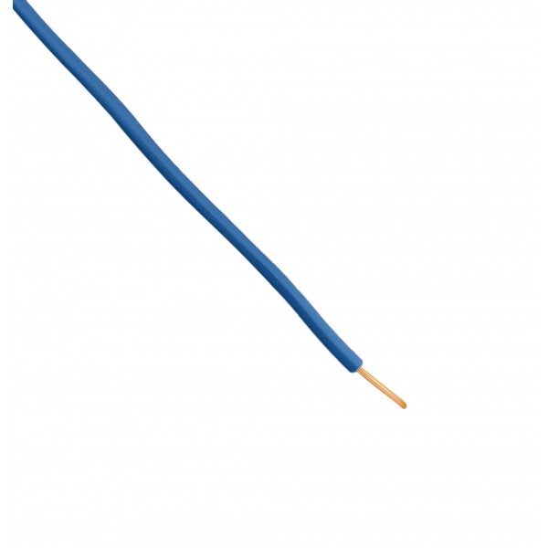 Wire - Single core - Flexible - Ø2.15mm 0.5mm2 - Blue - 1m