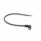 USB-C Power Cable with Loose Wires and Angle - 30cm