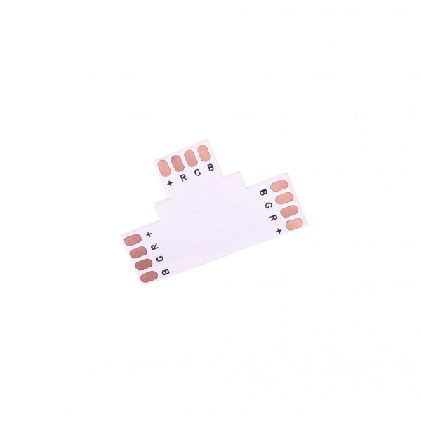 LED Strip T-Shaped Coupler - 4p 10mm - Standard RGB-WS2813-WS2815 - 10 pieces