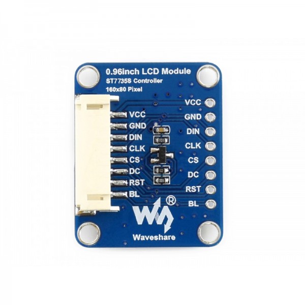 Waveshare 0.96 inch IPS-TFT-LCD Display - 160*80 Pixels - SPI