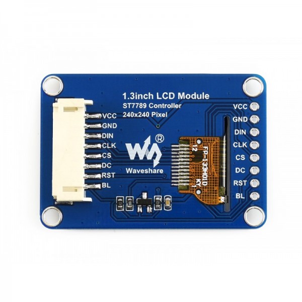 Waveshare 1.3 inch IPS-TFT-LCD Display - 240*240 Pixels - SPI