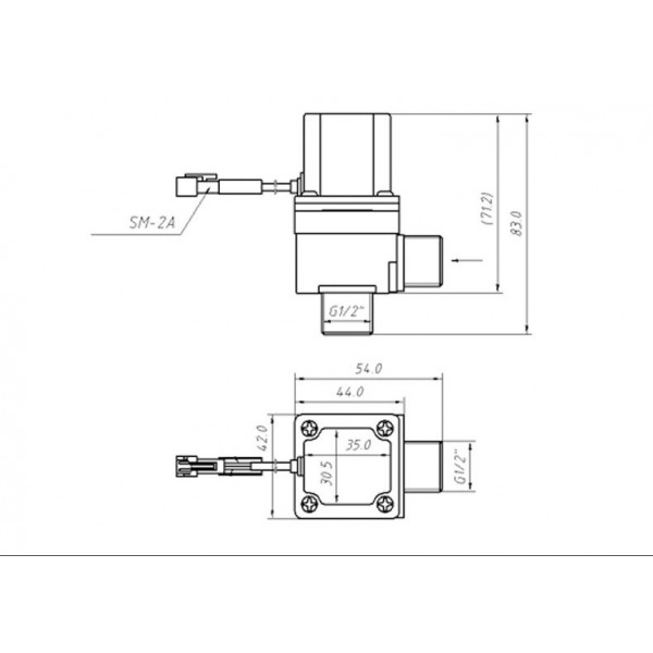 Solenoid Valve - Latching - 5V - Nylon - G1/2