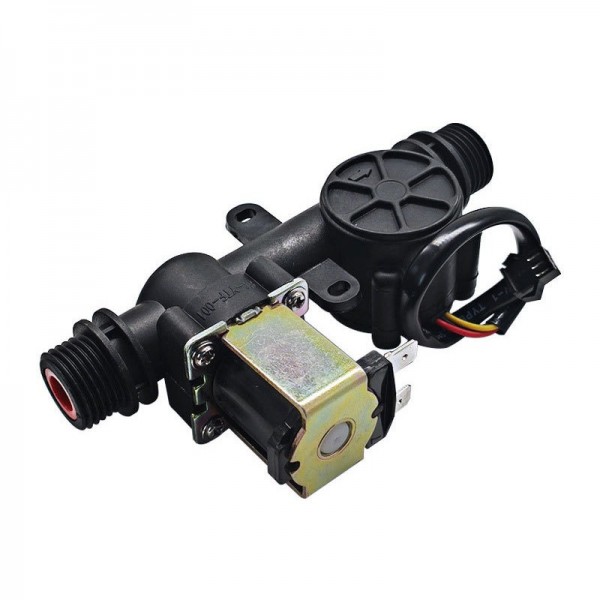 Solenoid Valve with Water Flow Sensor - Normally Closed - Nylon - G1/2