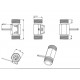 YF-B6 Water Flow Sensor - Messing - G3/4