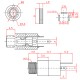 Audio Jack - 3.5mm Female - Mount - PJ-392
