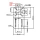 Bracket for Stepper Motor Universal - 28-42mm - NEMA11-NEMA17 - Straight