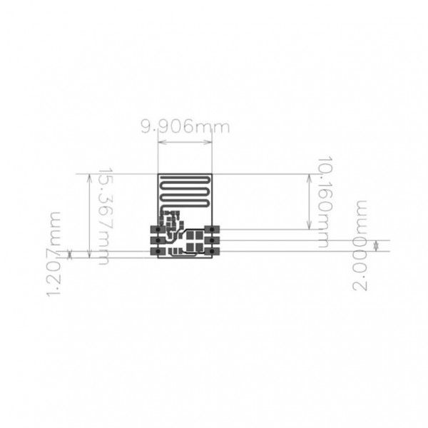 R4A 433MHz RF Receiver - 2-5.5V - SMD - Built-in Antenna