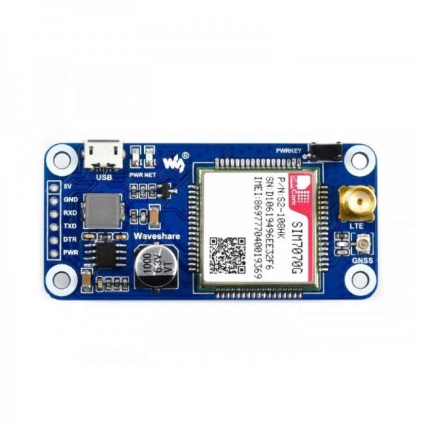 Waveshare SIM7070G Cat-M NB-IoT en GPRS HAT - voor Raspberry Pi
