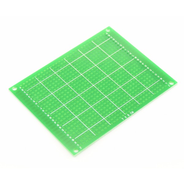 Experimenteer-printplaat 7cm*9cm - Enkelzijdig