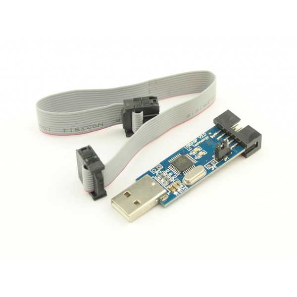 USBasp - USB AVR Programmer with flatcable