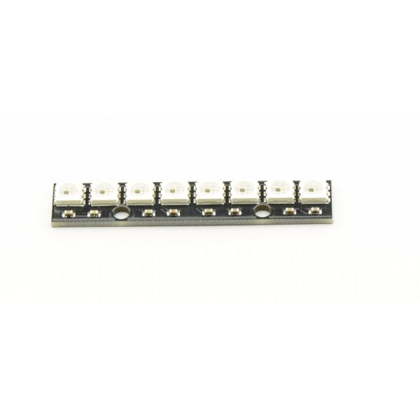 WS2812B Digital 5050 RGB LED - PCB 8 LEDs Black