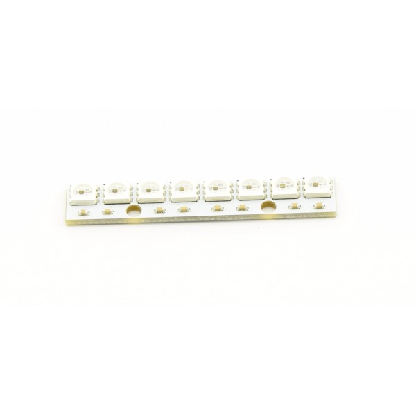 WS2812B Digitale 5050 RGB LED - Printplaat 8 LEDs Wit