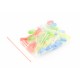 LED set 5mm - Green - Red - Yellow - Blue - 40 pieces - Diffused