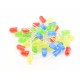 LED set 5mm - Green - Red - Yellow - Blue - 40 pieces - Diffused